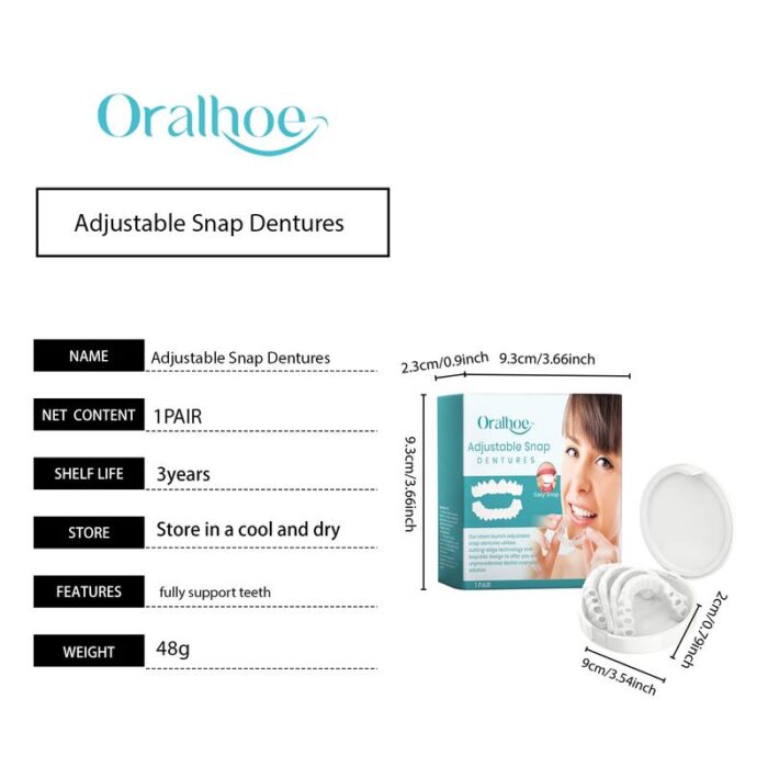 Oralhoe Adjustable Buckle Dentures